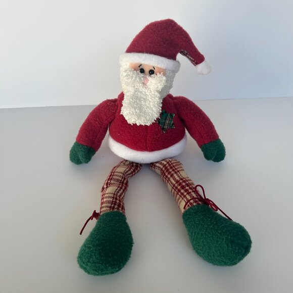 Set of 3 Fabric Christmas Decor, Snowman, Skiing Snowman, Santa - Picture 11 of 16